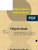 Capítulo 8 - Objetividade e Subjetividade