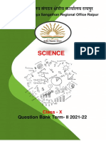 Science: Question Bank Term-II 2021-22