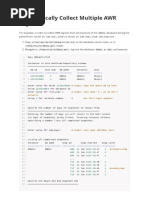 Automatically Collect Multiple AWR Reports: # Step1: Type The Above DB Id Here