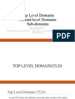 Top Level Domains Second Level Domains Sub-Domains