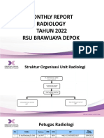 contoh presentasi PPT laporan bulanan KPI Radiology 2022