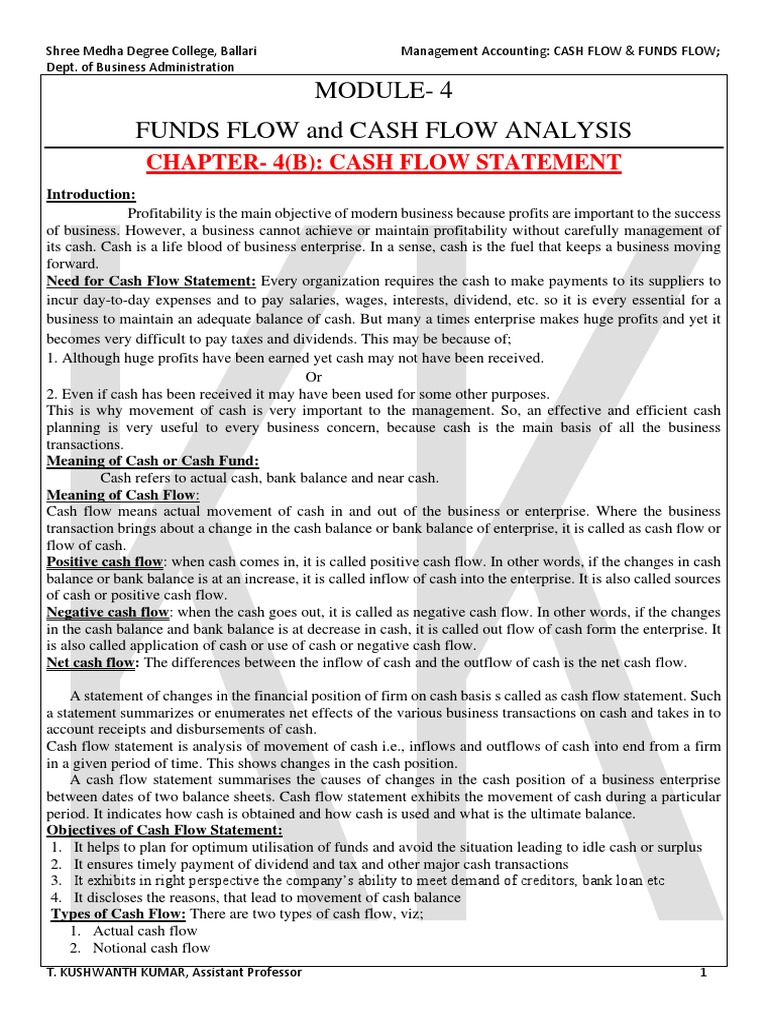 Cash Flow Insights for Business Students | PDF | Cash Flow Statement ...
