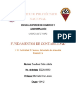 U II - Actividad 2 - Cuentas Del Estado de Situación Financiera