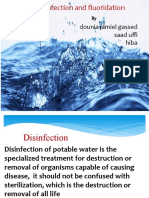 Disinfection and Fluoridation Du