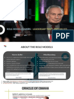 Role Models: Leadership Traits and Values of Warren Buffett and Mike Bloomberg