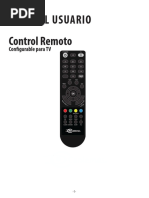 Códigos para Control Remoto Universal | PDF | Control remoto ...