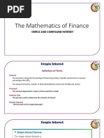 Lecture Notes - Simple and Compound Interest