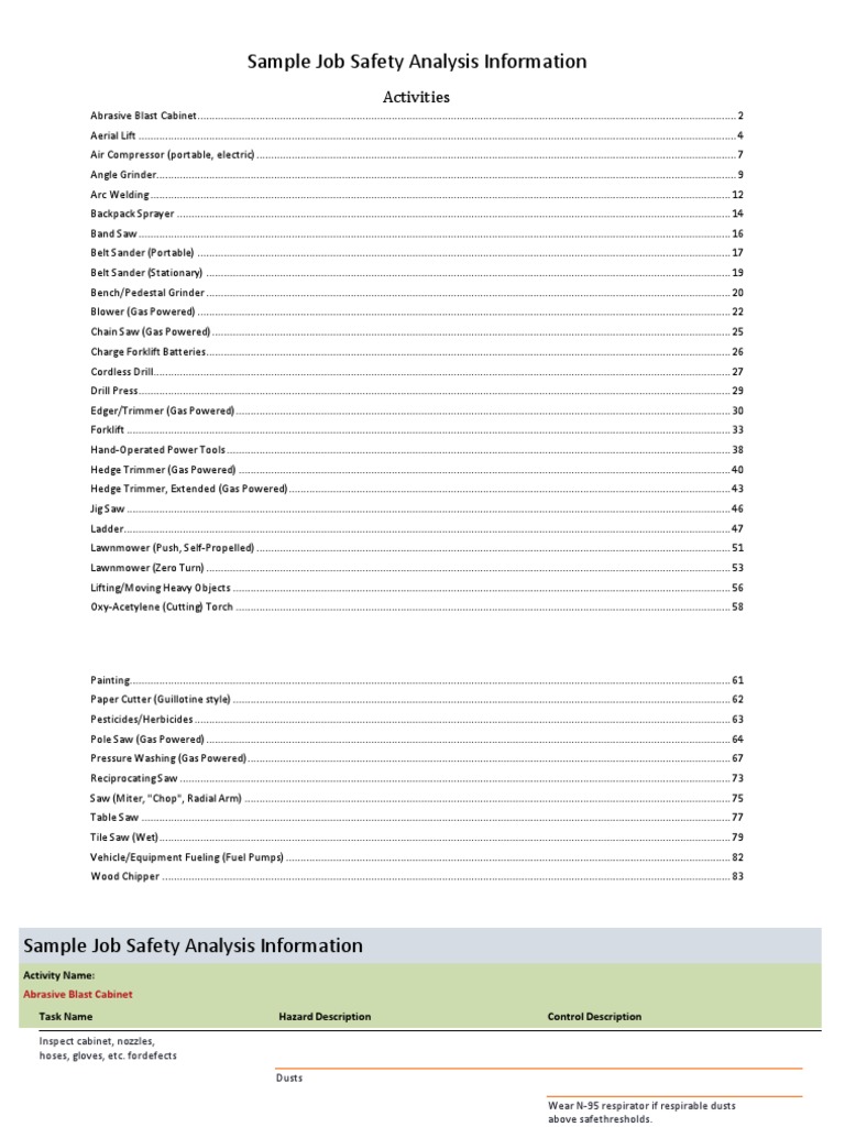 Jsa Example Data PDF Welding Construction