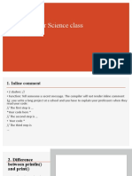 AP Computer Science Class: Primitive Type