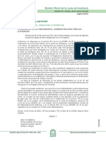 Adjudicación puesto trabajo libre designación Consejería Presidencia Andalucía