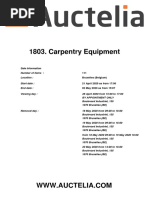 1803 Carpentry Equipment Catalogue