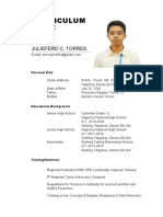 Curriculum Vitae: Julieferd C. Torres