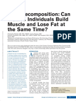 Body Recomposition - Can Trained Individuals Build Muscle and Lose Fat at