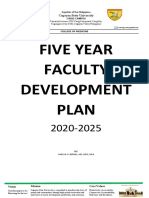 Five Year Faculty Development Plan: Cagayan State University