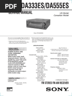 Service Manual: STR-DA333ES/DA555ES