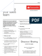 Managing Your Sales Team: Selling Directors' Briefing