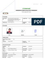 Review Registration Form - Uttarakhand Suboardinate Service Selection Commission