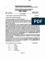 Writen Gmde-Iii: Examination FBR Recruitnrent of 2020 (Enolishr Date