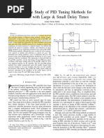 Comparative Study of PID Tuning Methods For Processes With Large & Small Delay Times