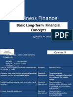 Business Finance: Basic Long-Term Financial Concepts