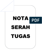 Nota Serah Tugas