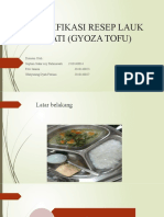 Modifikasi Resep Lauk Nabati (Gyoza Tofu)
