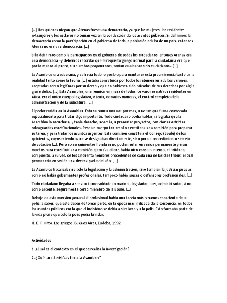 Ciudadanía y Democracia en Atenas | PDF | Gobierno | Justicia