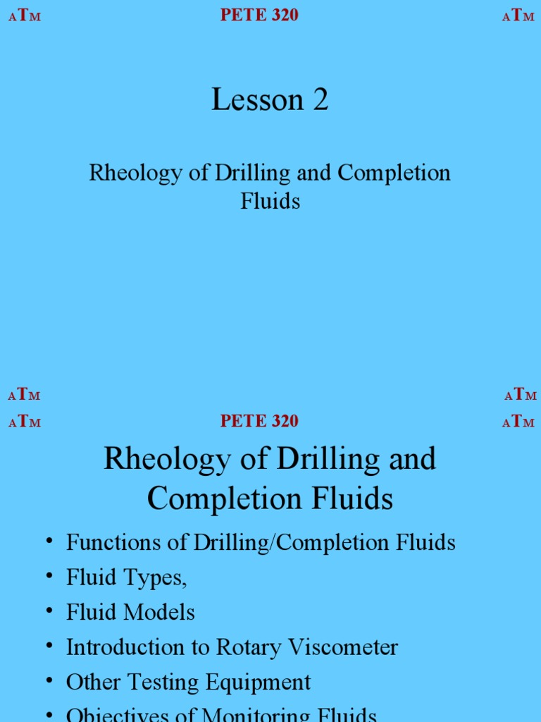 Rheology of Drilling Fluids Overview | PDF | Shear Stress | Fluid Dynamics