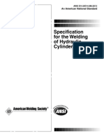 AWS D14.9-D14.9M (2013) — Specification for the Welding of Hydraulic Cylinders