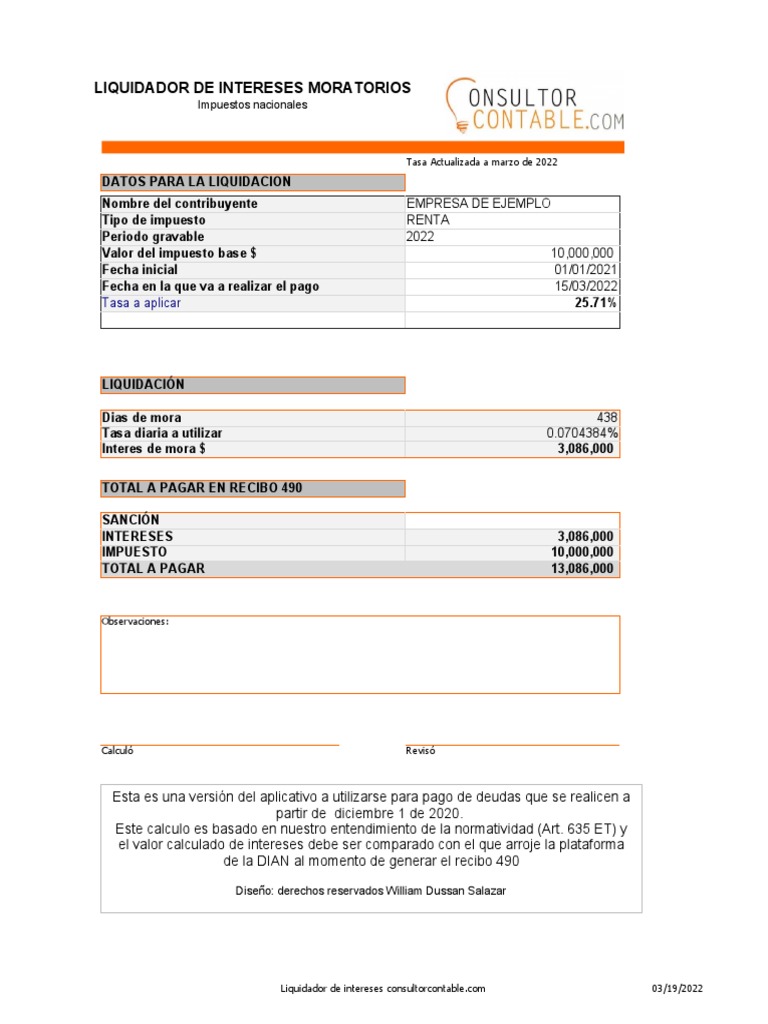 Liquidador Intereses De Mora Dian 2024 Image to u