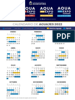 Calendario Aguaje 2022