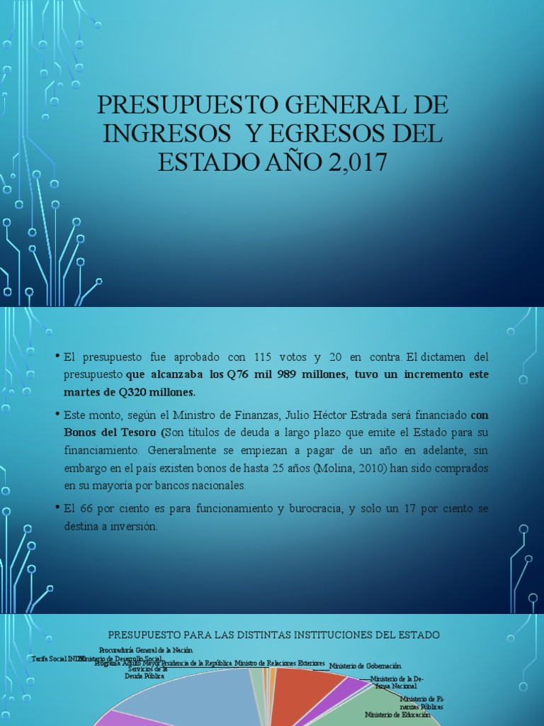 Análisis del Presupuesto General de Ingresos y Egresos del Estado para ...