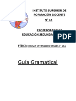 Guía gramatical