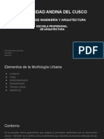 Clase 08 Conceptos Básicos del Urbanismo - Elementos de la Morfología Urbana