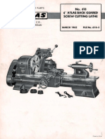 No. 618 6" Back Geared Screw Cutting Lathe