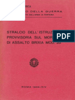 Stralcio Dell'Istruzione Provvisoria Sul Mortaio Di Assalto Brixia Mod. 35 (1617) 1936