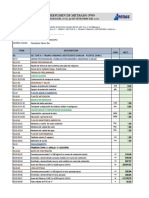 Resumen de metrado N°09 obra control de desbordes río Ica