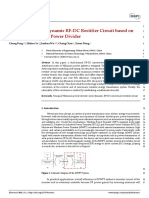 Design of a Wide Dynamic RF-DC Rectifier Circuit based on Unequal Wilkinson Power Divider