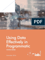 IAB Europe Using Data Effectively in Programmatic White Paper November 2016