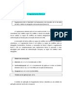 Regulamento Roma II e regras de conflitos em matéria de obrigações extracontratuais