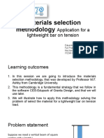 Materials Selection Methodology: Application For A Lightweight Bar On Tension
