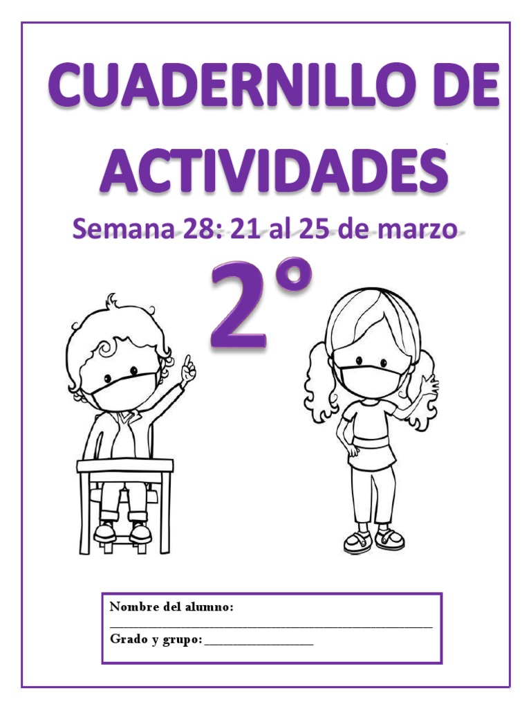 Cuaderno de Actividades 2° Grado | PDF