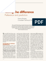 Telling The Difference Preference and Prediction