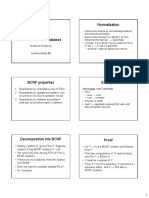 Normalization: Lecture Notes #6