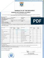 Bahamas Minimum Safe Manning Certificate