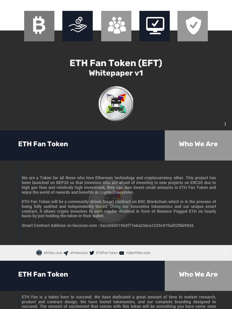 ETH Fan Token Overview and Benefits | PDF | Cryptocurrency | Applications  Of Cryptography
