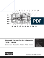 Hydraulic Pumps - Service Information T6Dr / T6Drm: Denison Vane - Flügelzellen - Palettes - Palette - Paletas