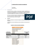 Informe de Verificación de Ambientes