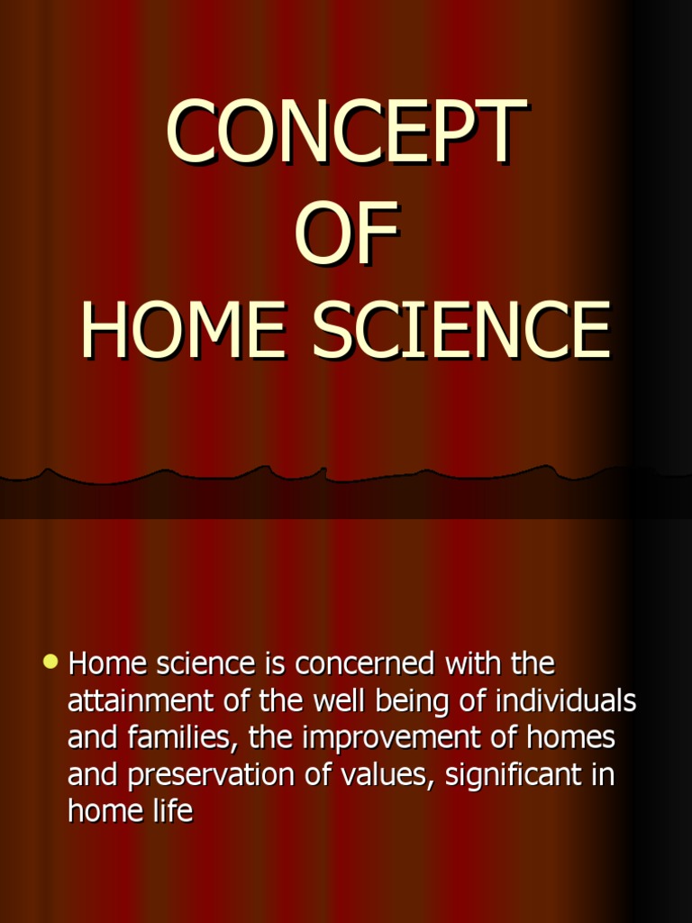 Concept of Home Science