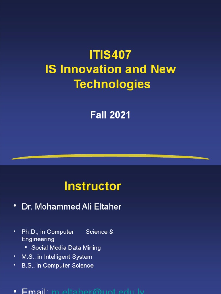 IS Innovation and Technology Overview | PDF | Innovation | Science